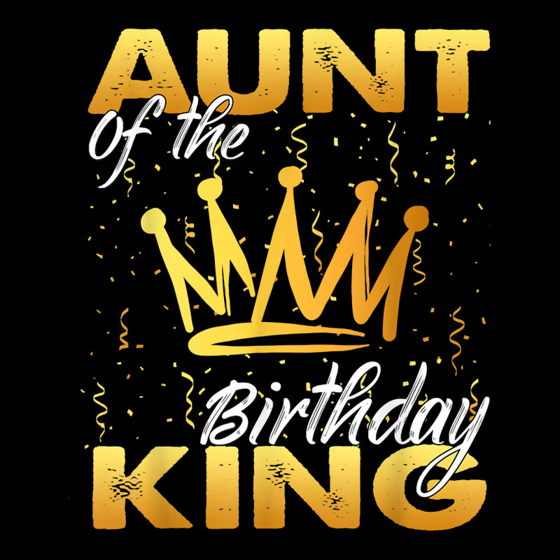 Aunt Of The Birthday King Men Crown Birthday Royal Theme Man T Shirt Cropped Hoodie by cm-arts | Artistshot