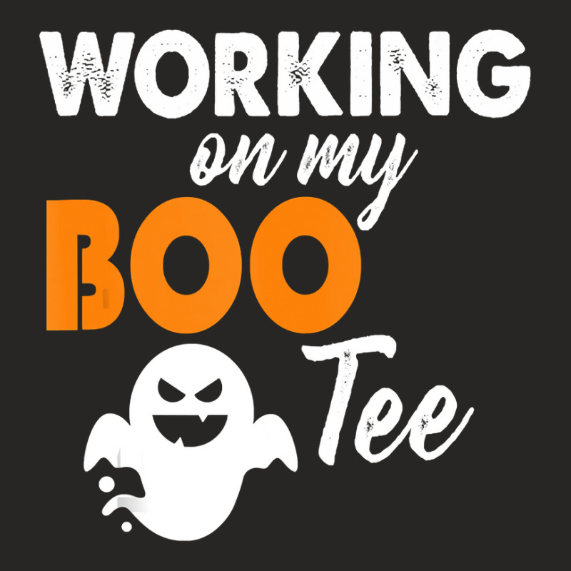 Funny Working On My Bootee Halloween Booty Glutes Ladies Fitted T-Shirt by AuturoMedero | Artistshot