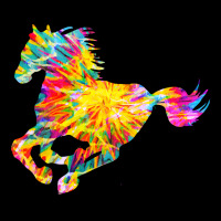 Tie Dye Horse T  Shirt T I E D Y E A B S T R A C T H O R S E T  Shirt V-neck Tee | Artistshot