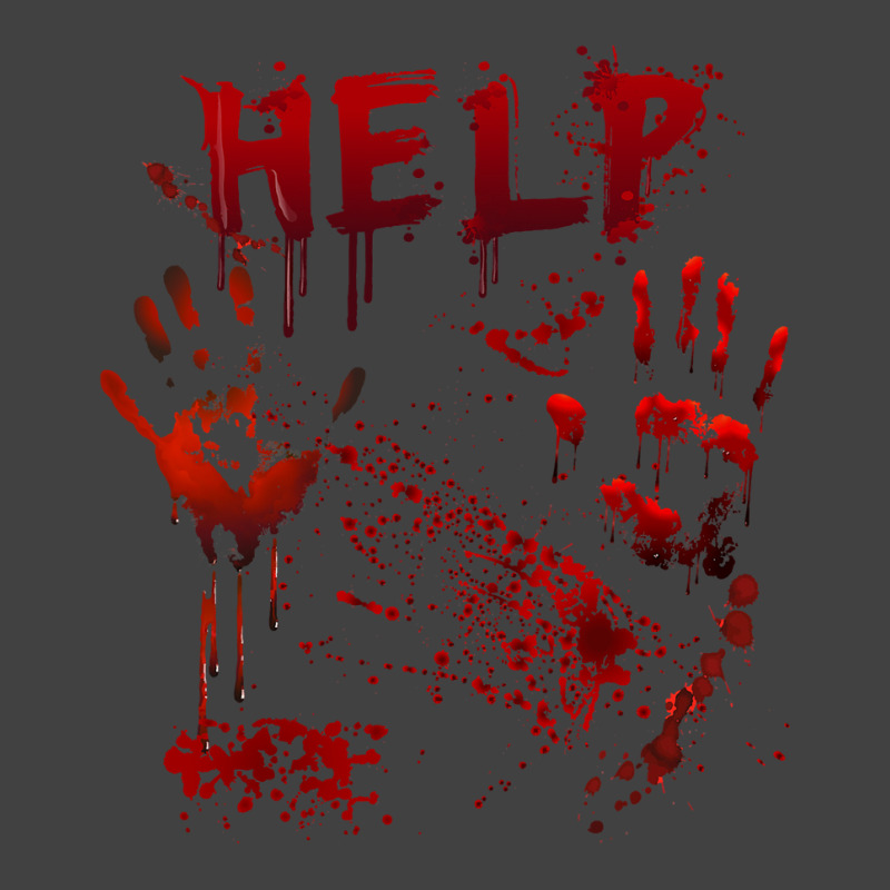 Funny Help Bloody Handprint Halloween Costume Matching Mens Vintage T-shirt | Artistshot