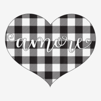 Buffalo Plaid Heart Valentine's Day Love   Amore T Shirt Classic T-shirt | Artistshot