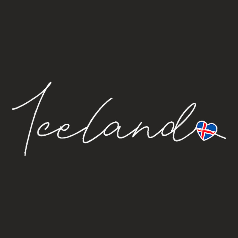 Ísland Simple Love Icelandic Flag Heart On Iceland T Shirt Ladies Fitted T-Shirt by SteveMartindale | Artistshot