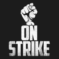 On Strike Solidarity Fist   Protest Union Worker Distressed T Shirt Hoodie & Jogger Set | Artistshot