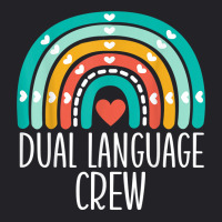 Dual Language Crew Rainbow Bilingual Teacher Dual Language T Shirt Youth Tee | Artistshot