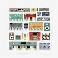 Electronic Musician Synthesizers And Drum Machine Dj 1.png 15 Oz Coffee Mug | Artistshot