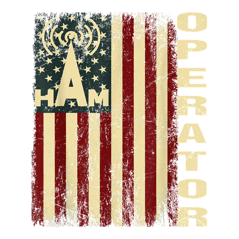 Patriotic Usa Flag Ham Radio Amateur Radio Operator T Shirt Youth Zipper Hoodie by cm-arts | Artistshot