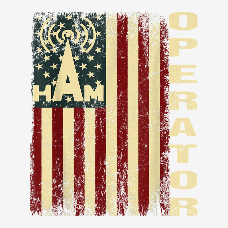 Patriotic Usa Flag Ham Radio Amateur Radio Operator T Shirt Baby Bibs by cm-arts | Artistshot