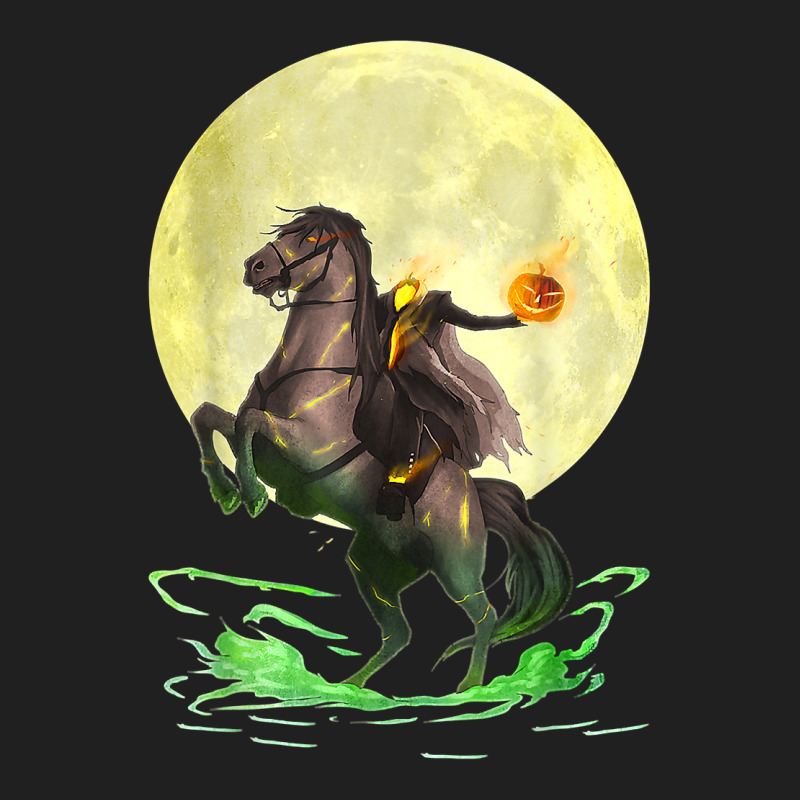 Full Moon Wicked Headless Horseman Halloween T Shirt Ladies Polo Shirt by cm-arts | Artistshot