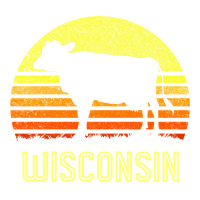 Wisconsin Dairy Cow Retro Farming Sunset Vintage Farmer Gift Sweatshir Sticker | Artistshot