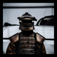 Japanese Samurai In Steel Armour Photo Art Print Youth Sweatshirt | Artistshot