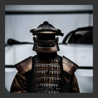 Japanese Samurai In Steel Armour Photo Art Print Baby Bodysuit | Artistshot