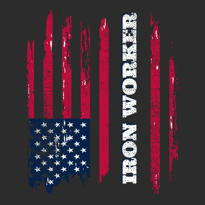 Distressed American Flag   Iron Worker Long Sleeve Tee Exclusive T-shirt by cm-arts | Artistshot