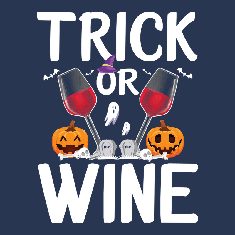 Trick Or Wine Ghost Halloween T  Shirt Trick Or Wine Ghost T Shirt Fun Men Denim Jacket | Artistshot