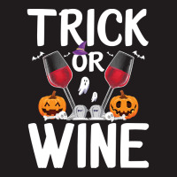 Trick Or Wine Ghost Halloween T  Shirt Trick Or Wine Ghost T Shirt Fun Waist Apron | Artistshot