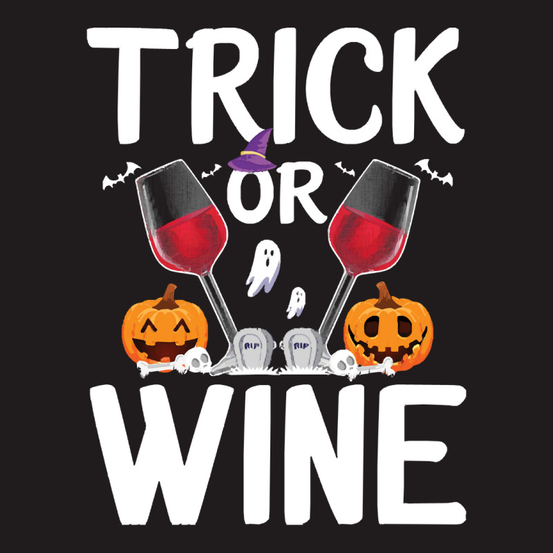 Trick Or Wine Ghost Halloween T  Shirt Trick Or Wine Ghost T Shirt Fun Waist Apron | Artistshot