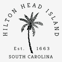 Retro Cool Original Hilton Head Island Palm Tree Novelty Art Long Slee Youth 3/4 Sleeve | Artistshot