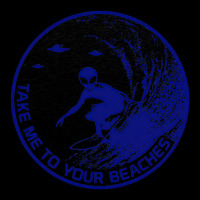 Surfing, Alien Surf, Surfboard Longboard, Days Of Take Me To Your Beac Long Sleeve Shirts | Artistshot