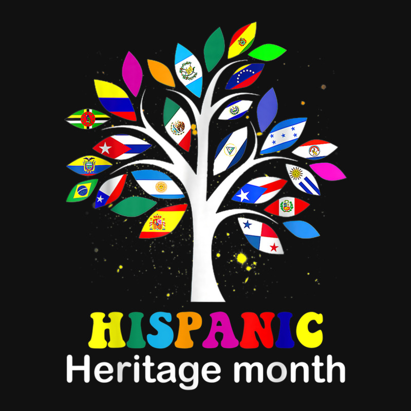 Hispanic Heritage Month Decoration   Tree Roots Latin Flags Baby Bibs by BooBug | Artistshot