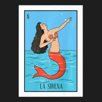 La Mermaid Lottery Gift The Mermaid Card Mexican Lottery Premium Classic T-shirt | Artistshot