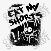 The Simpsons Bart Simpson Eat My Shorts Spray Paint Graffiti Premium T Ladies Fitted T-shirt | Artistshot