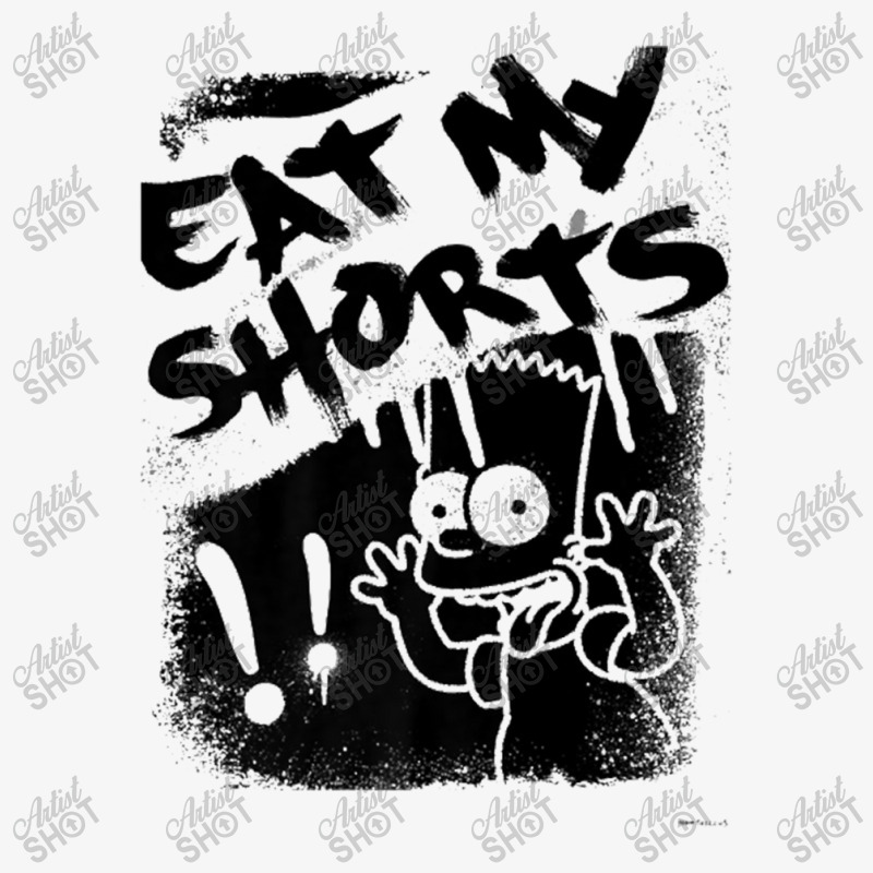 The Simpsons Bart Simpson Eat My Shorts Spray Paint Graffiti Premium T Ladies Fitted T-Shirt by Anitabostic | Artistshot