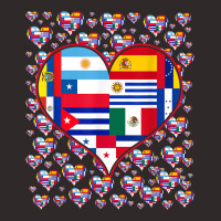 Latin Countries Flags Heart Hispanic Heritage Celebration Racerback Tank | Artistshot