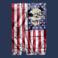 Longshoreman Vintage American Flag Usa Fist And Hook Tank Top Men Denim Jacket | Artistshot