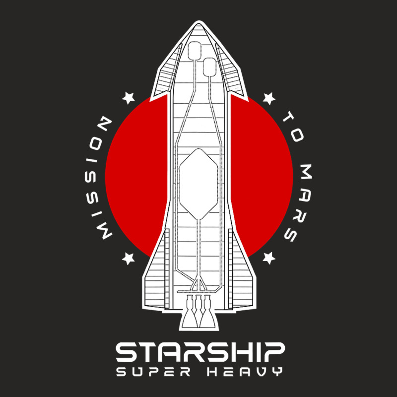 Starship Sn15 Mission To Mars Space Rocket X Raptor Launch Ladies Fitted T-Shirt by cm-arts | Artistshot