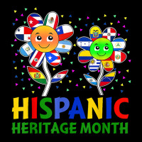 Hispanic Heritage Month Flower Kids Latin Flags T Shirt Adjustable Cap | Artistshot