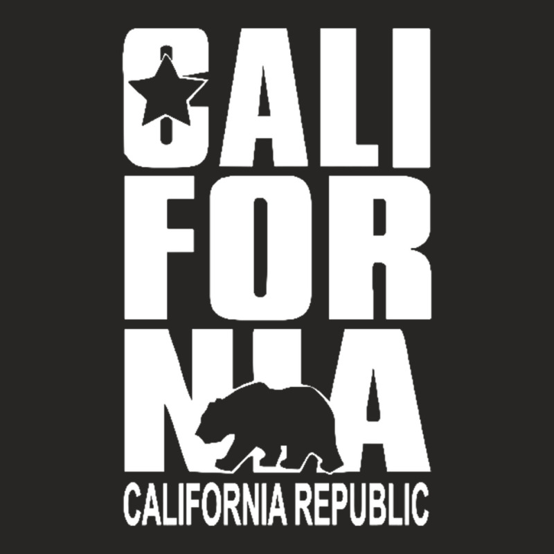 California Republic Ladies Fitted T-Shirt by cm-arts | Artistshot