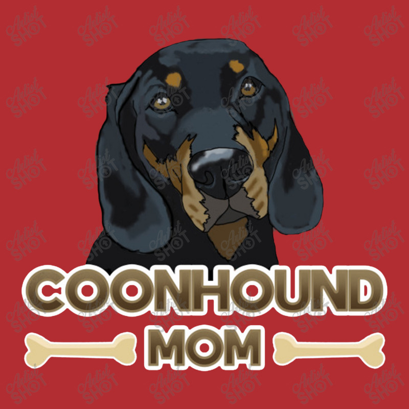 Coonhound Mom   Black And Tan Coonhound Mom Ladies Fitted T-Shirt by noranajas | Artistshot