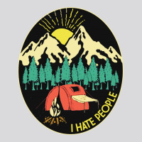 Love Camping I Hate People Women's Triblend Scoop T-shirt | Artistshot