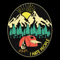 Love Camping I Hate People V-neck Tee | Artistshot