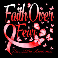 Faith Over Fear Hemophilia Awareness Butterfly Youth Sweatshirt | Artistshot