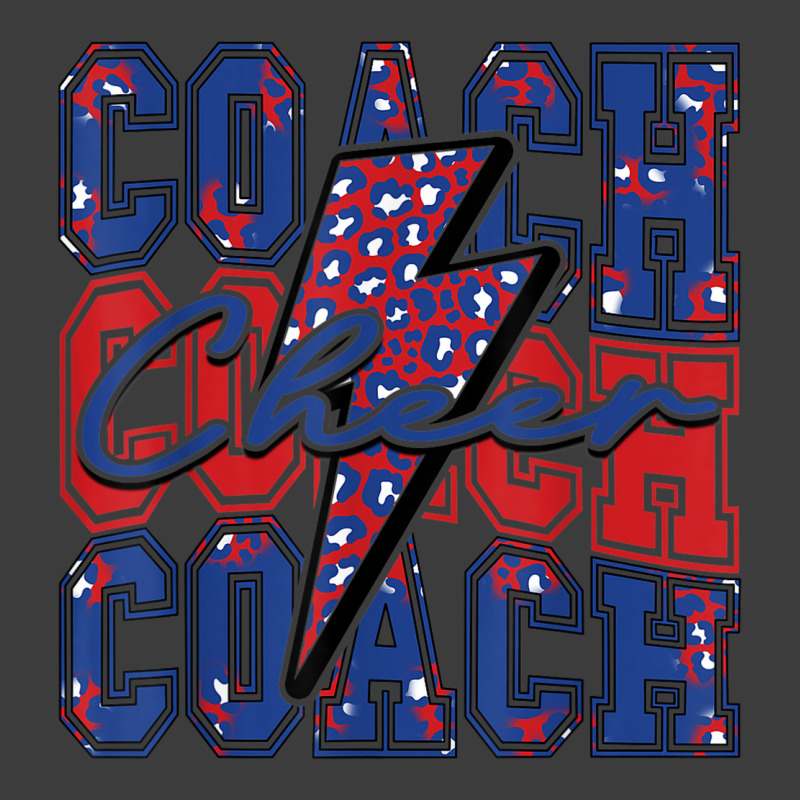 Cheer Coach Lightning Bolt Cheer Leopard Blue Red Men's Polo Shirt by Moose | Artistshot