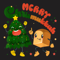 Groovy Merry Chrismukkah Happy Hanukkah Jewish Holiday T-shirt | Artistshot