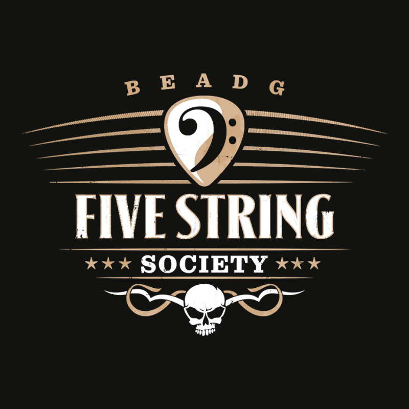 Five String Society For 5 String Bass Guitar Players Pullover Scorecard Crop Tee by EricWade | Artistshot