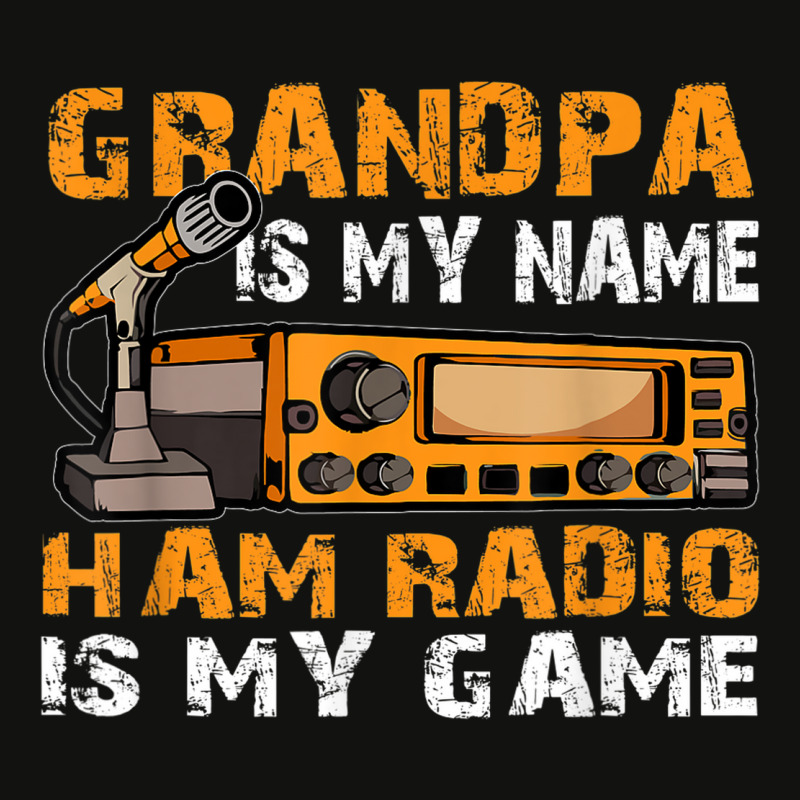 Grandpa Is My Name Ham Radio Is My Game Amateur Ham Radio Scorecard Crop Tee by Queenie | Artistshot