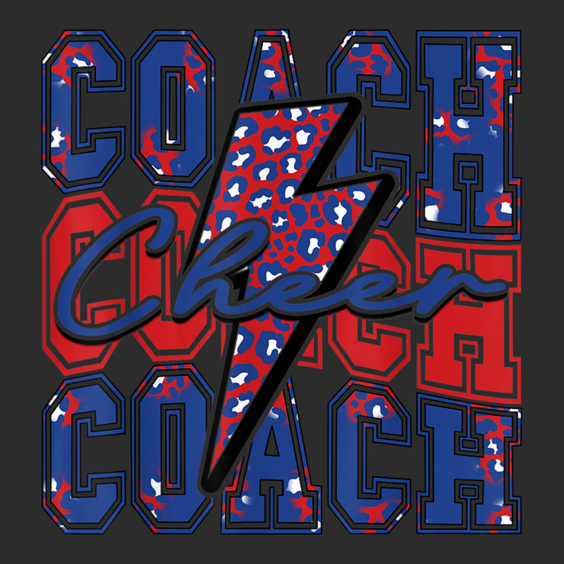 Cheer Coach Lightning Bolt Cheer Leopard Blue Red Exclusive T-shirt by Scarlets | Artistshot