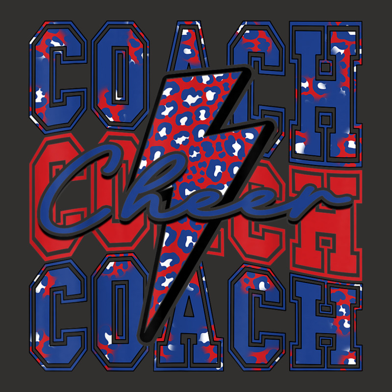 Cheer Coach Lightning Bolt Cheer Leopard Blue Red Champion Hoodie by Scarlets | Artistshot