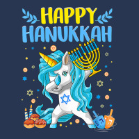 Happy Hanukkah Dabbing Jewish Unicorn Kids Chanukah Men Denim Jacket | Artistshot