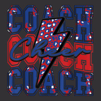 Cheer Coach Lightning Bolt Cheer Leopard Blue Red Vintage Hoodie | Artistshot