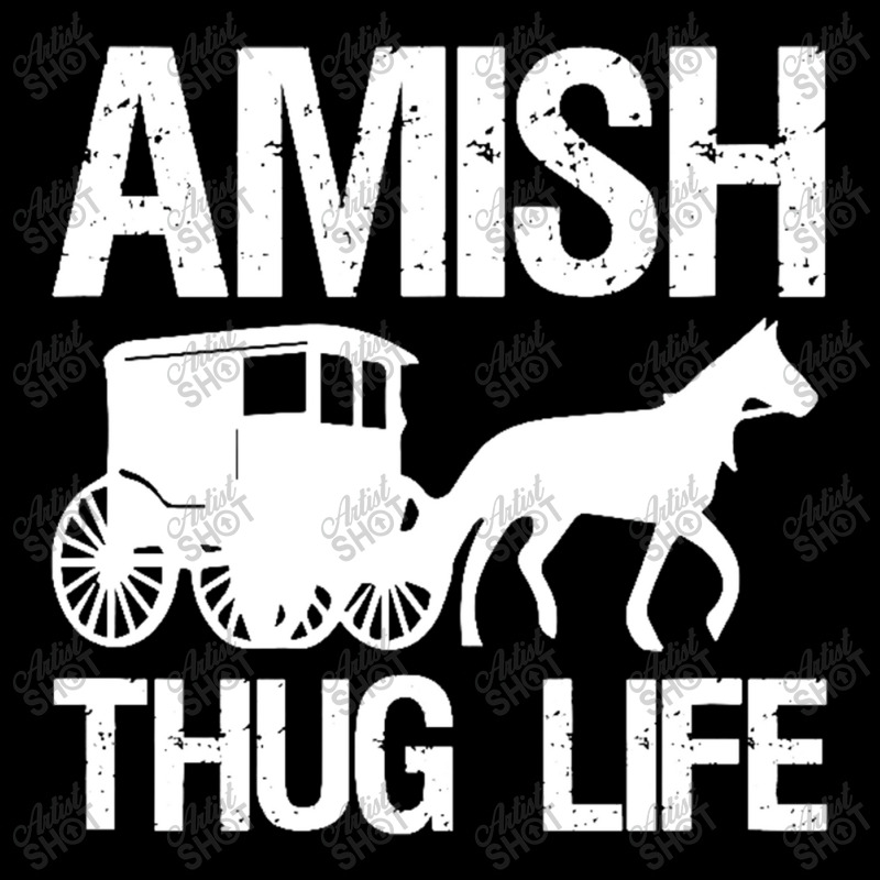 Amish Thug With Horse & Buggy Gangster Kids Cap | Artistshot