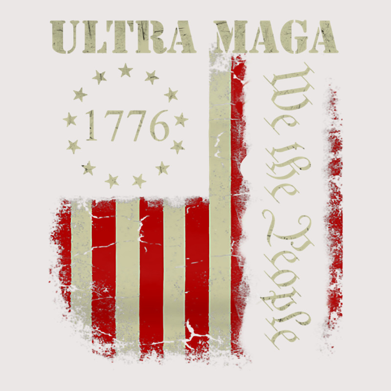 Vintage Ultra Maga We The People Proud Republican Usa Flag Pullover Ho Pocket T-Shirt by cm-arts | Artistshot