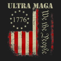 Vintage Ultra Maga We The People Proud Republican Usa Flag Pullover Ho Classic T-shirt | Artistshot