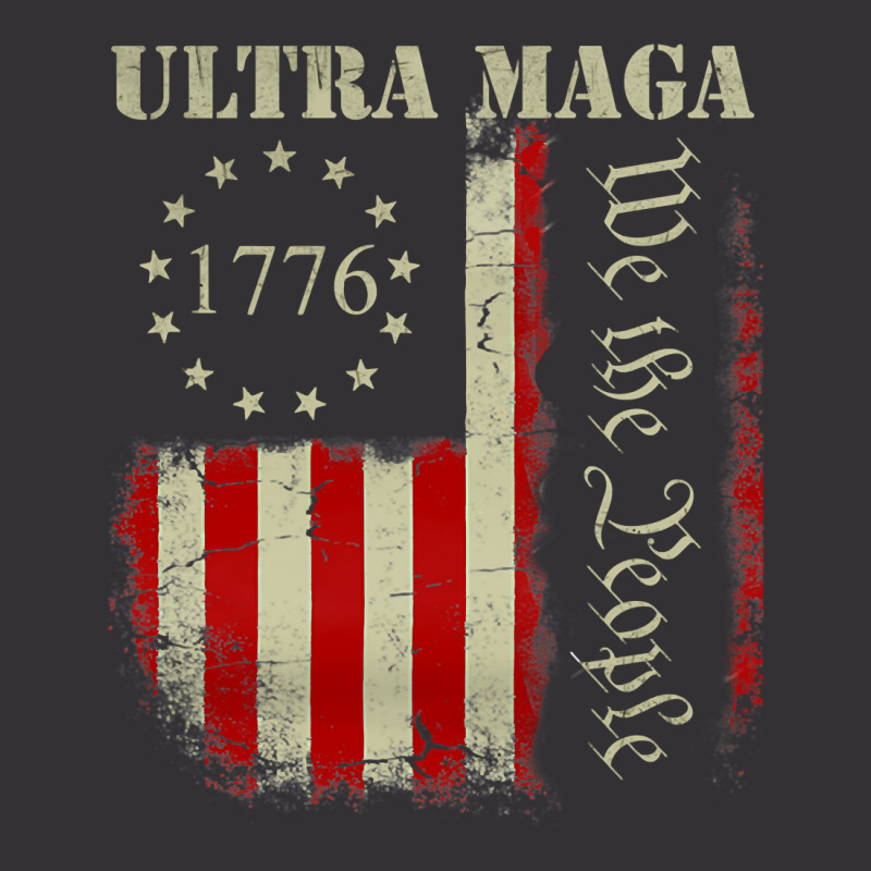 Vintage Ultra Maga We The People Proud Republican Usa Flag Pullover Ho Vintage Hoodie by cm-arts | Artistshot