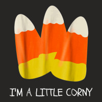 Im A Little Corny Candy Corn Funny Halloween Ladies Fitted T-shirt | Artistshot