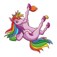 Funny Unicorn Rock Climbing Bouldering Rainbow Sticker | Artistshot