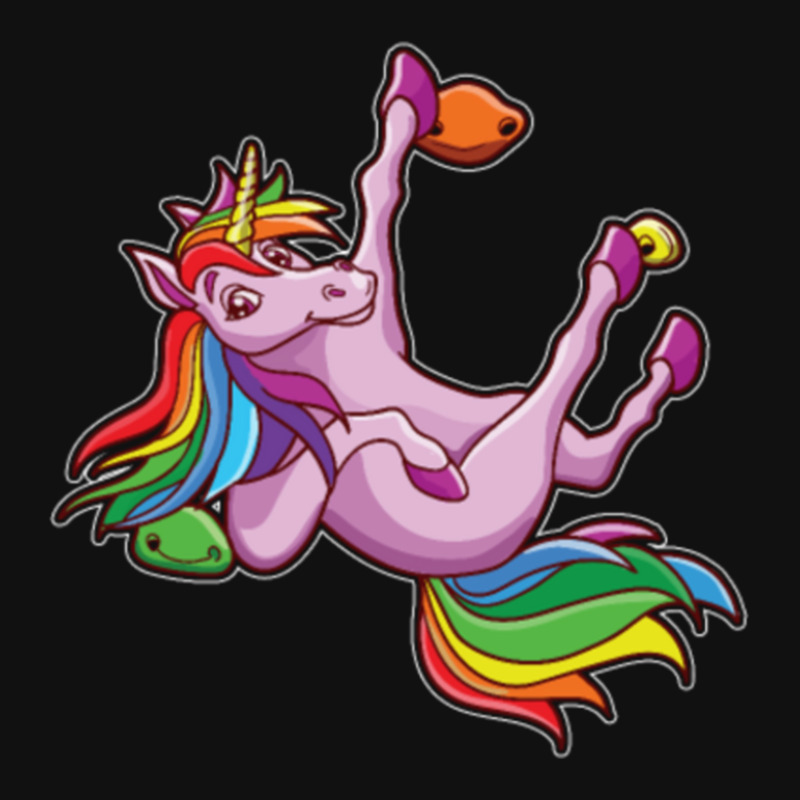 Funny Unicorn Rock Climbing Bouldering Rainbow Mousepad | Artistshot