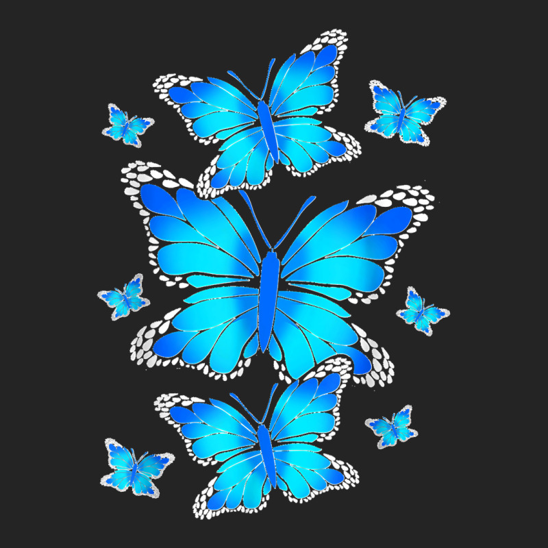 Majestic Butterfly   Blue Butterflies Morpho T Shirt 3/4 Sleeve Shirt by SteveMartindale | Artistshot